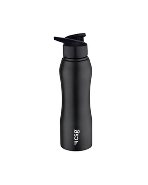 Borosil Grip N Sip Stainless Steel Bottle- Black- 750ml